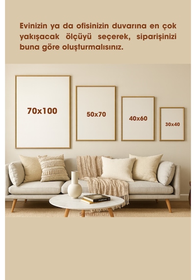 Sonbahar Zarafeti Modern Tablo - Gerçek Cama Baskı Gold Alüminyum Metal Çerçeveli 2'li