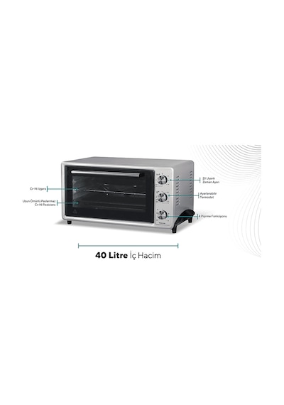 Koenic KMO 409026 M 40 L 5 Program Mini Fırın