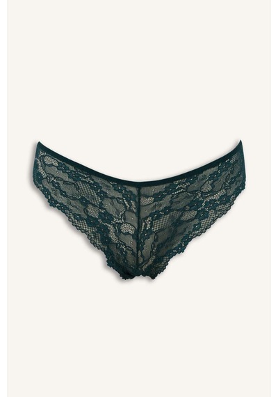 DeFacto Fall in Love Dantel Brazilian Külot T3197AZ24AUGN465 Yeşil