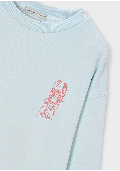 Mayoral Boston Erkek Çocuk İki İplik Sweatshirt Mavi