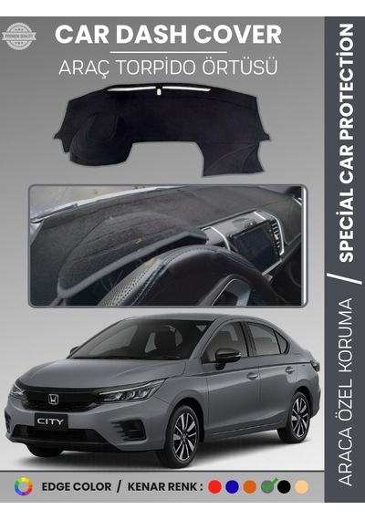 Honda Cıty 2020+ Torpido Örtüsü Ön Panel Göğüs Koruma Tam Uyum Uv Koruma Kaymaz - 444 Stiloto