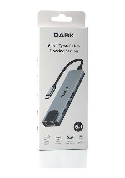 Dark Usb 3.2 Type-c To Ethernet Hdmi Usb-c Pd 100w Dk-ac-u31x47