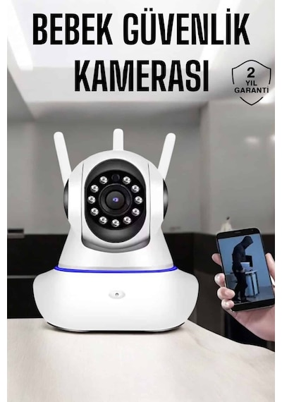 Wifi Kamera Ev Kamerası Gece Görüşlü Kablosuz Bebek Izleme Kamerası 90692390