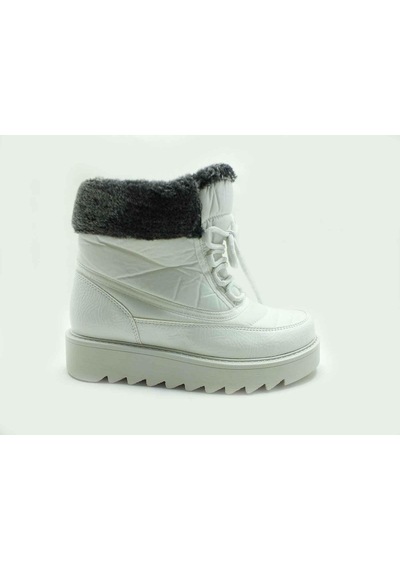 Marine Shoes Kürklü Termal Kar Botu Beyaz-Rugan 86 4013
