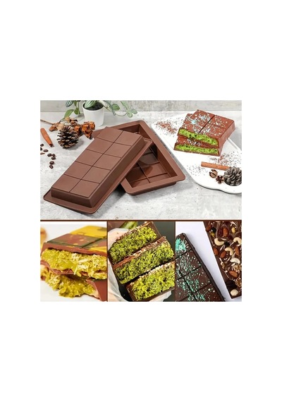 Meşhur Dubai Sı Kalıbı - Büyük Tablet Mum Kek Kalıbı Pasta Kalıbı Renkli