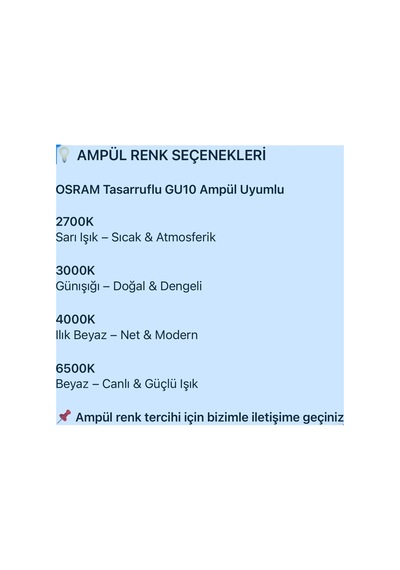 Gu10 Os Ram Tasarruflu Led Ampül Mint Yeşil Küre Dörtlü Hareketli Başlık Led Spot Tavan Avize Diğer