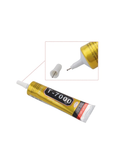 T7000 Dokunmatik Ekran Cam Kapak Çerçeve Yapıştırıcı 50 ML Siyah