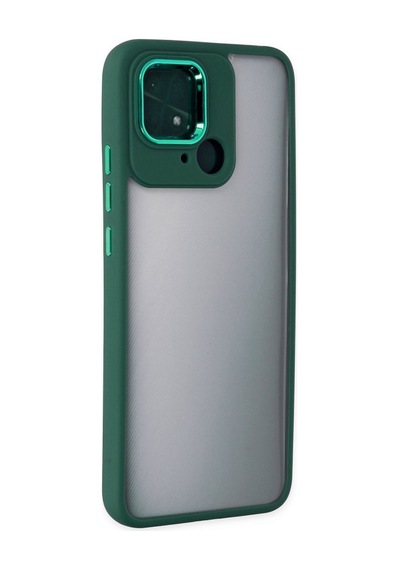 Xiaomi Redmi 10c Uyumlu Kılıf Dora Kapak - Haki Yeşil
