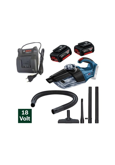 Gas 18v-1 Professional Akülü El Süpürgesi 3 Ah Çift Batarya