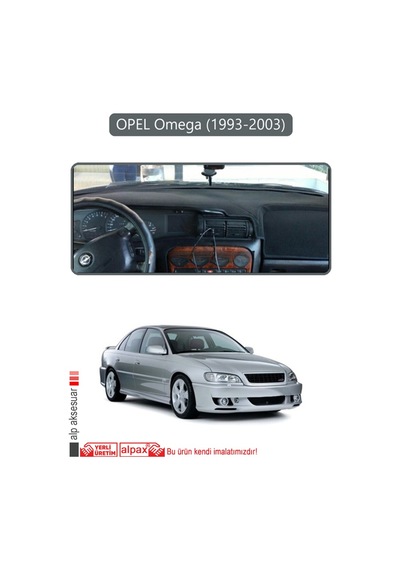 Opel Omega 1993-2003 Torpido Koruma Halısı Gri Kenar