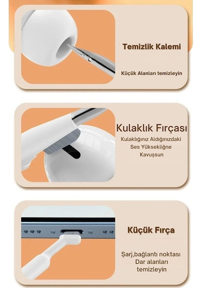Redclick Şarjlı Kulaklık ve Klavye Temizleme Seti