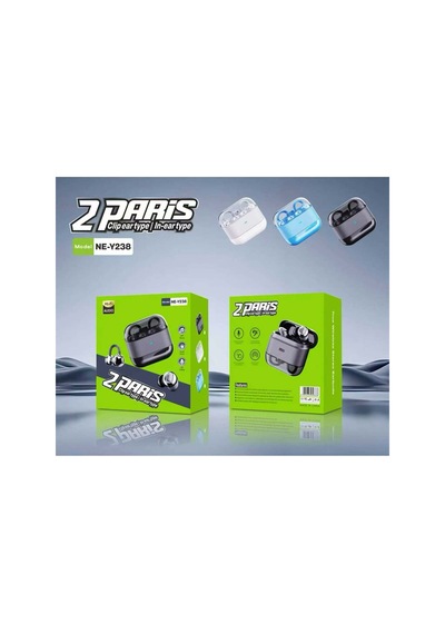 Yeni Nesil 2'si 1 Arada 2 Farklı Kulaklık Gerçek Kablosuz Kulaklıklar, Bluetooth Klipsli Ve Kulak İçi 2 Stil, Stereo Spor Kulaklıkları Düşük Güç Tüketimi Beyaz - 905583821