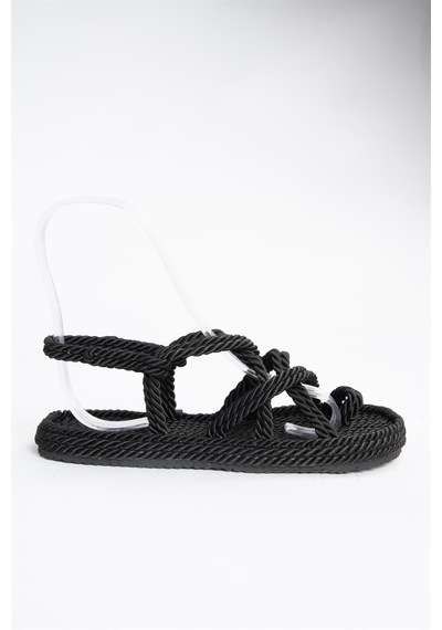 Fox Shoes Siyah Kadın Sandalet F470135104 Siyah