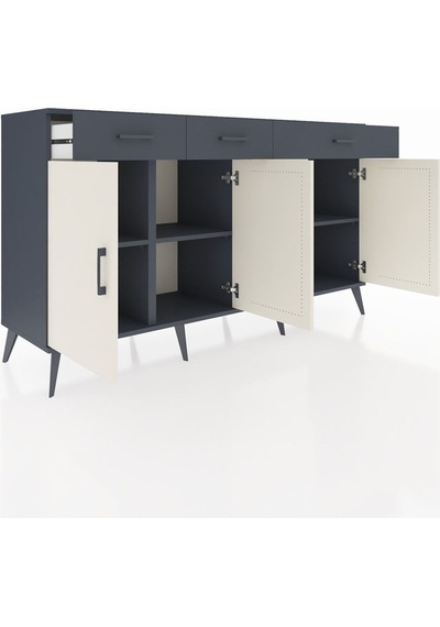 Hyperion Konsol 4 Raflı 3 Çekmeceli 4 Kapaklı 176x44x99 Antrasit-aytaşı/antrasit Antrasıt/aytası - Antrasıt Hyperion Konsol 4 Raflı 3 Çekmeceli 4 Kapaklı 176x44x99 Antrasit-aytaşı/antrasit Antrasıt/aytası - Antrasıt