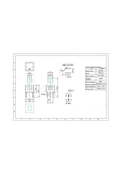 Ic-196a 6 Pinli Bacaklı Kalıcılı Yaylı Push Buton 6x6mm