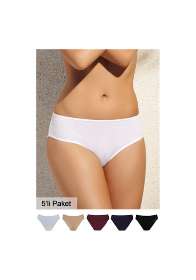Pierre Cardin 2056 Beşli Slip Külot - Beyaz-ten-siyah mix color