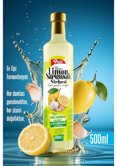 Limon Sarımsak Sirkesi 500 Ml