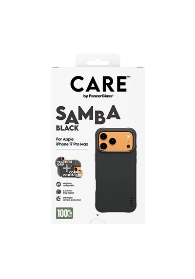 Panzerglass By Care Apple iPhone Uyumlu  17 Pro Max Samba Magsafe Siyah Kılıf