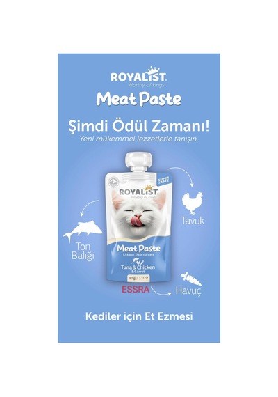 Kedilere Özel Sıvı Ödül Maması Ton Balığı, Havuç Ve Tavuk Ezmeli