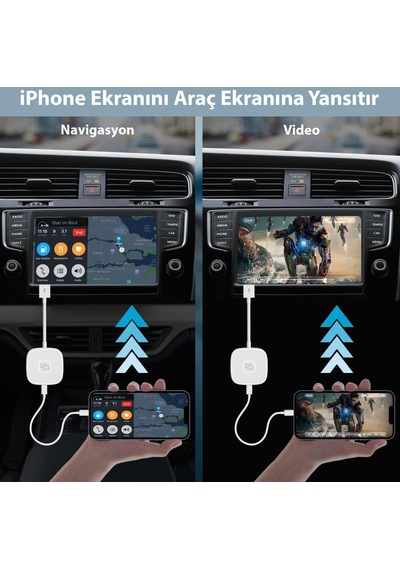 İphone İpad Carplay Ve Youtube Screen Mirror Aktarım Adaptörü