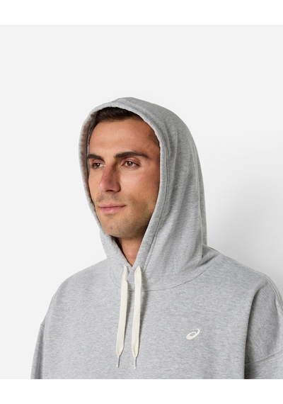 Asics French Terry Relaxed Pullover Hoodıe Erkek Gri Sweatshirt 2031f449-020
