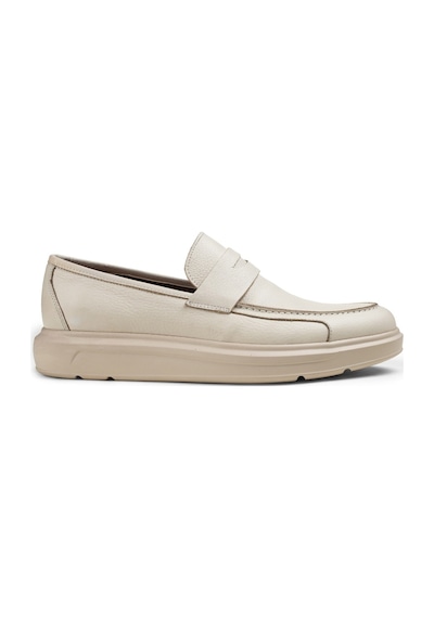 Deery Hakiki Deri Bej Rengi Comfort Erkek Loafer Bej (492271242) Bej