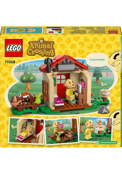 LEGO® Animal Crossing™ Goldie Şirin Evinde 77058 - 6 Yaş ve Üzeri Çocuklar için Yaratıcı Oyuncak Yapım Seti (149 Parça)