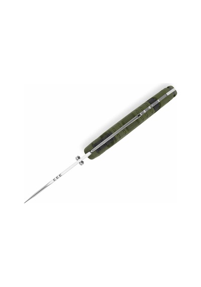Buck 659 Folding Pursuit Kamp Çakı, Yeşil-siyah Çok Renkli