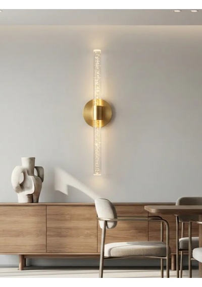 Bhbackhome Bubbleflux Large Şık Tasarım Modern Ledli Aplik 51 Cm Gold Elektrikli Kumandalı Altın