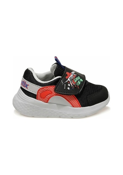 Kinetix Strenx 1Fx Erkek Çocuk Siyah-A.Gri-Kırmızı Günlük Sneaker
