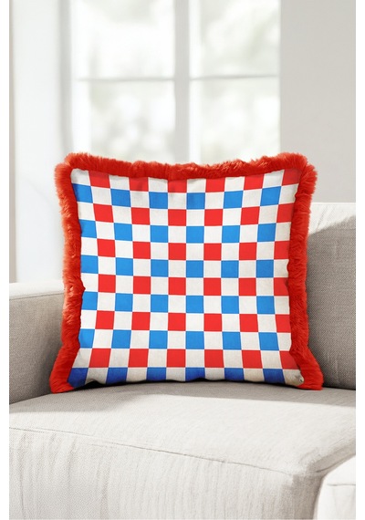 Retro Ekose Geometrik Kare Desenli Saçaklı Yastık Kılıfı - Mozaik Mavi Bordo Püsküllü Kırlent Kılıfı Derin Rota Lime Retro Ekose Geometrik Kare Desenli Saçaklı Yastık Kılıfı - Mozaik Mavi Bordo Püsküllü Kırlent Kılıfı Derin Rota Lime