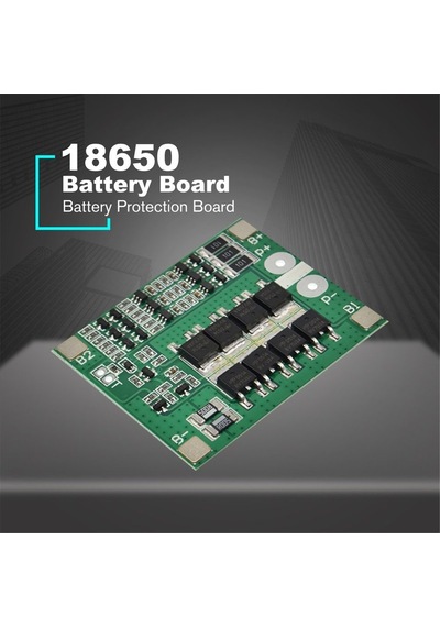 3s 12v 25a Li-ion Lipo Pil 18650 D Şarj Cihazı Koruma Denge Modülü - Yeşil