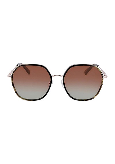 Longchamp Lo 163s 749 58 Kadın Metal Geometrik Güneş Gözlüğü