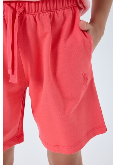 U.s. Polo Assn. Kız Çocuk Pembe Şort Takım Us2512-c-v2 Pembe