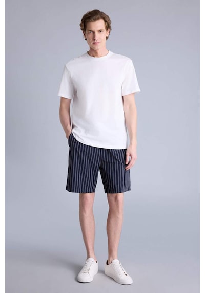 Defacto Regular Fıt Cepli Kısa Boy Poplin Alt H2742ax26spnv135 Lacivert-nv135