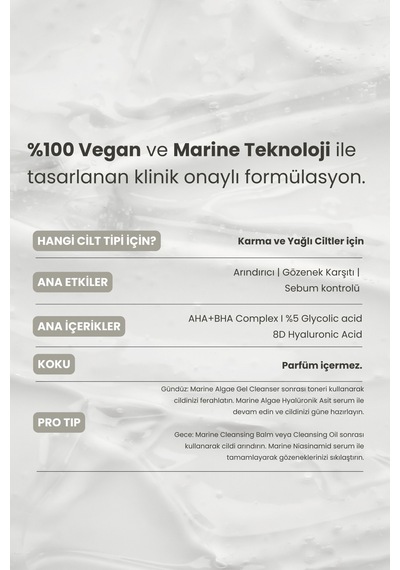Matsu Professional Marine Algae Aha Bha Tonik – Arındırıcı & Gözenek Sıkılaştırıcı 100 ML
