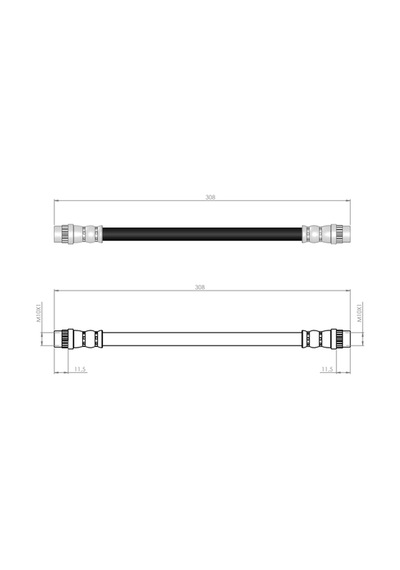 Fren Hortumu Arka R21-lagunaı-symbolııı-duster 86-94 6001551097 - 7704003765 - 7704003905 8200020558 - 8671016841