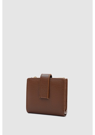 Shule Bags Fash Kadın Cüzdan Acı Kahve Acı Kahverengi