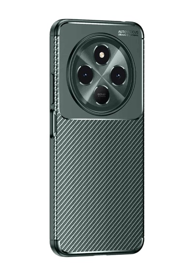 Tecno Spark 30c Kılıf Auto Focus Karbon Kapak - Koyu Yeşil 0.2M-Çok Renkli