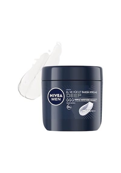 Nıvea Men Erkek El Ve Vücut Bakım Kremi Deep Dimension 400ml,yoğun Nemlendirici,ferah Koku,yenileyici Bakım