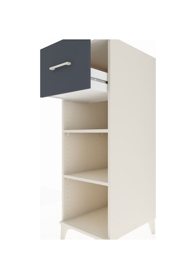 Kronos Dolap 2 Raflı Tek Çekmeceli 44x59x134 Aytaşı-antrasit Aytaşı