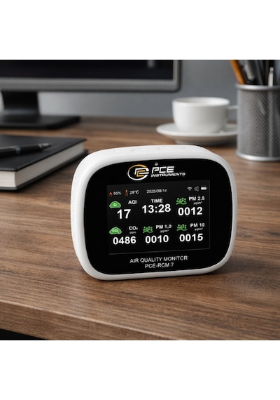 Pce-rcm 7 Profesyonel Çok Parametreli İç Ortam Analizörü Pm1, Pm2.5, Pm10, Co₂, Hcho, Tvoc Ölçüm