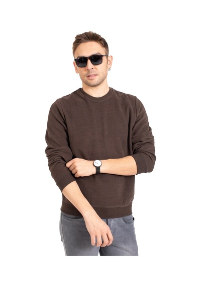Erkek Klasik Regular Kalıp Pamuklu Selanik Yuvarlak Yaka Sweatshirt 1111-Kahve Rengi-Kahve Rengi Kahverengi Erkek Klasik Regular Kalıp Pamuklu Selanik Yuvarlak Yaka Sweatshirt 1111-Kahve Rengi-Kahve Rengi Kahverengi
