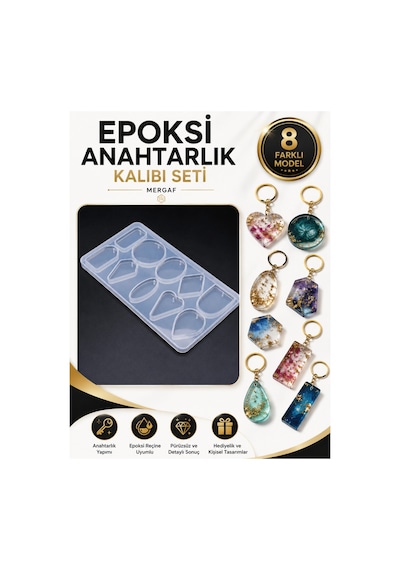 Epoksi Anahtarlık Kalıbı Seti