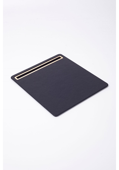 Turgut Office Deri Mousepad Siyah Gold Detaylı