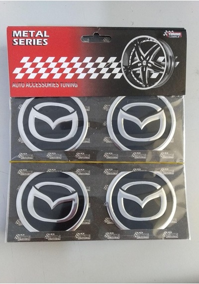 Mazda Alüminyum Yapıştırma Jant Göbeği 4'Lü 60Mm
