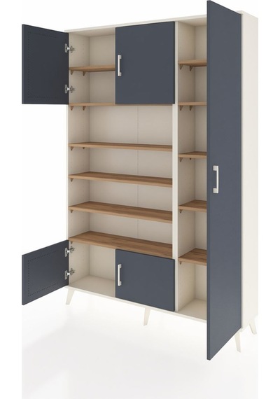 Arges Dolap 11 Raflı 5 Kapaklı 132x30x195 Aytaşı-antrasit/çam Aytaşı Arges Dolap 11 Raflı 5 Kapaklı 132x30x195 Aytaşı-antrasit/çam Aytaşı