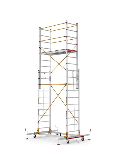 Çağsan 2x10 Basamaklı Telesafe Xl Fp - İki Parçalı Alüminyum İskele S005 Xl Fp
