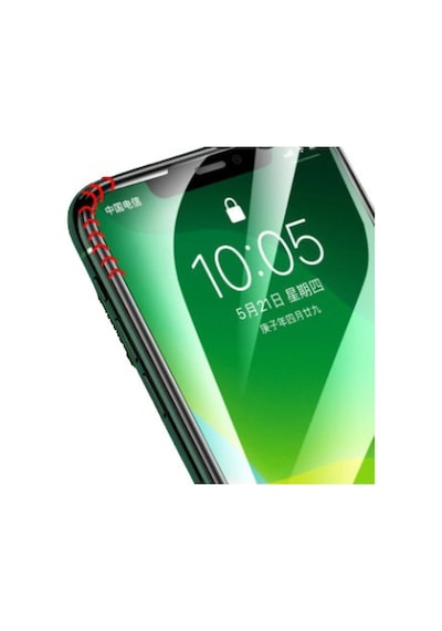 Apple Uyumlu   iPhone 12 Pro Airbag Destekli Hayalet Cam Ekran Koruyucu