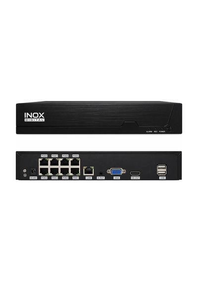Inox X518p Hieasy 10 Kanal 4k Nvr Kayıt Cihazı - 8 Poe Port